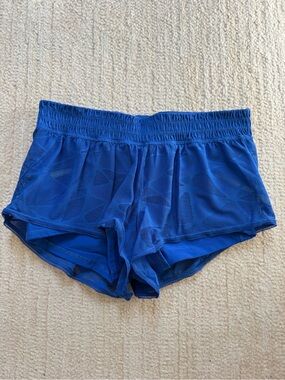 lululemon athletica Blue Mesh Lined Running Shorts